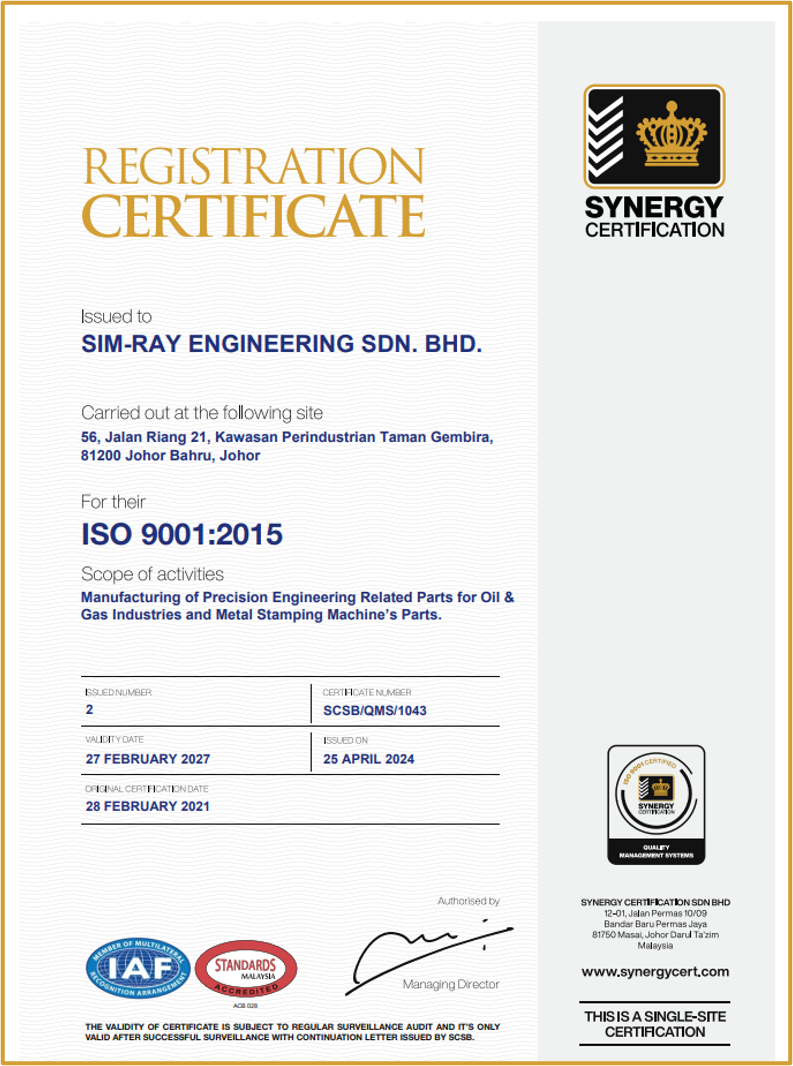 Simray Engineer Sim-Ray Engineering Sdn. Bhd.